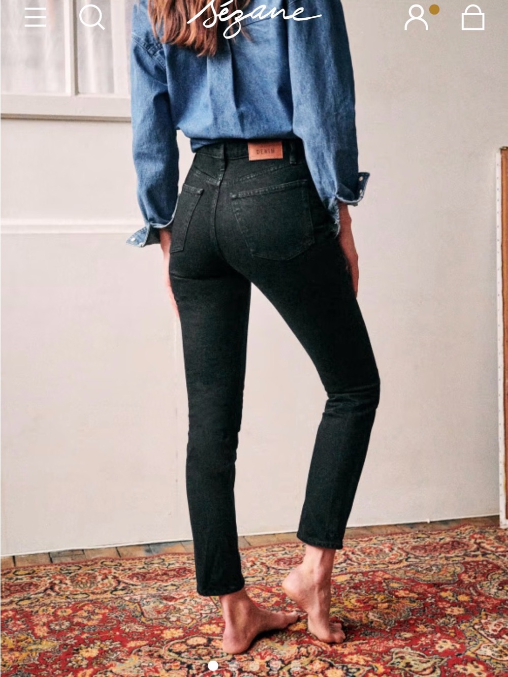 Sezane Black denim